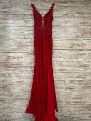 RED SPARKLY LONG DRESS (NEW)