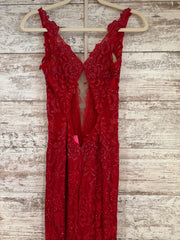 RED SPARKLY LONG DRESS (NEW)