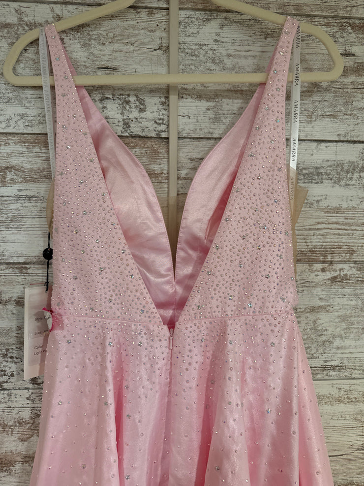 PINK SPARKLY A LINE GOWN (NEW)