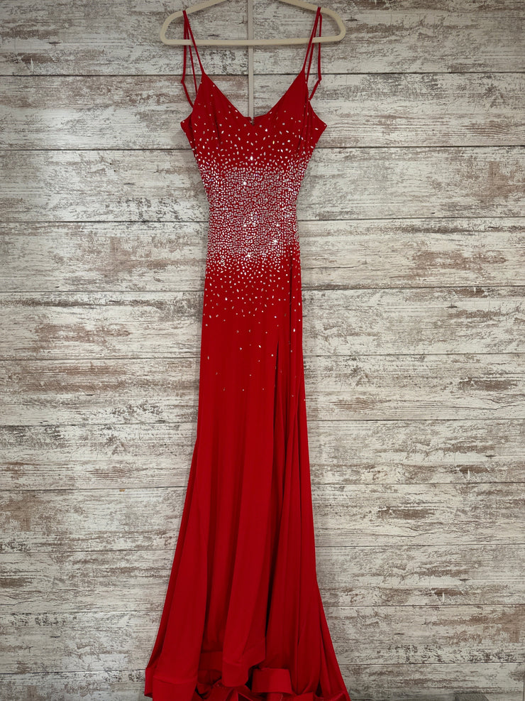 RED SPARKLY LONG DRESS (NEW)