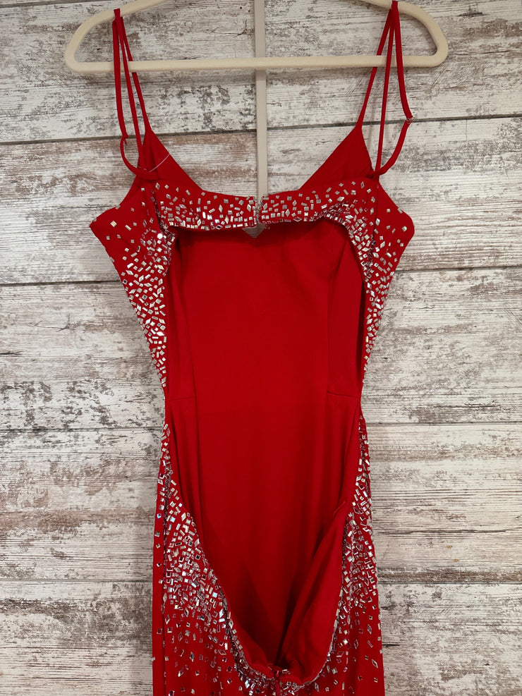 RED SPARKLY LONG DRESS (NEW)