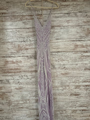 LAVENDER/WHITE LONG DRESS-NEW