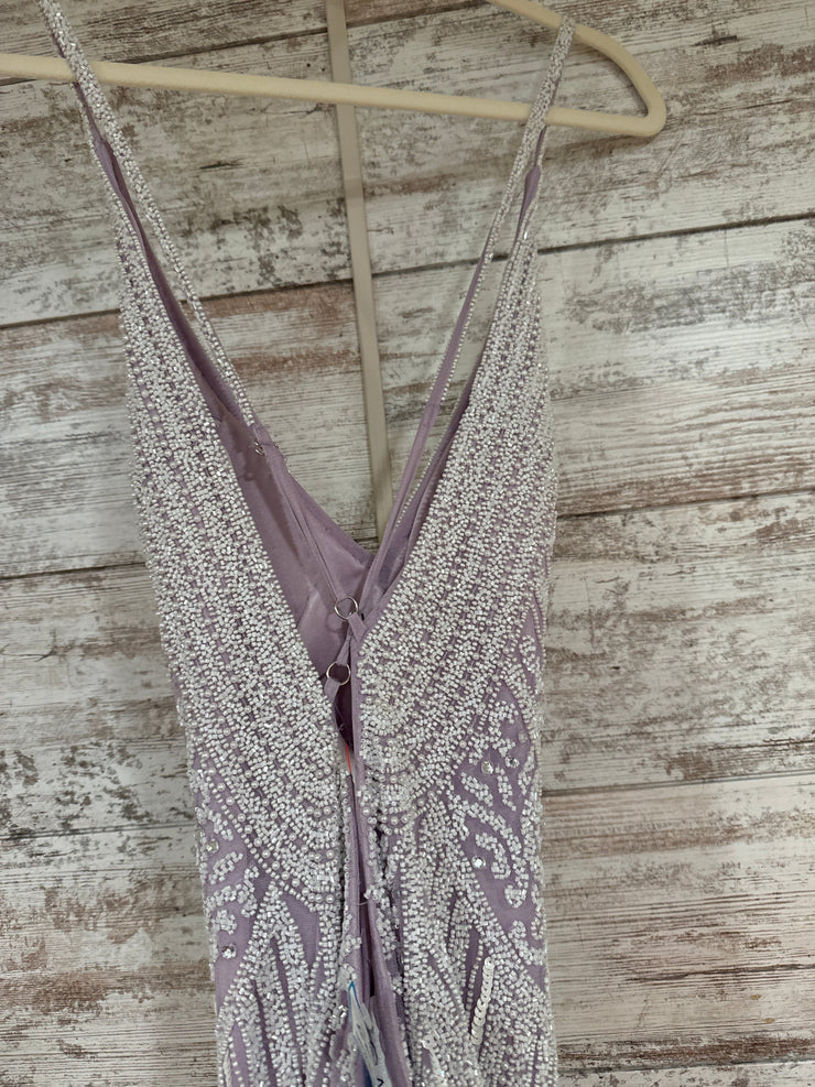 LAVENDER/WHITE LONG DRESS-NEW