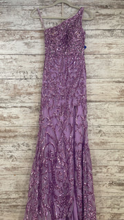 PURPLE SPARKLY LONG DRESS