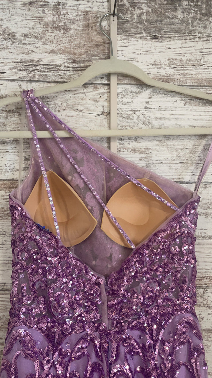 PURPLE SPARKLY LONG DRESS