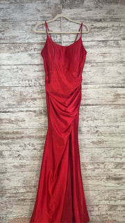 RED LONG EVENING GOWN
