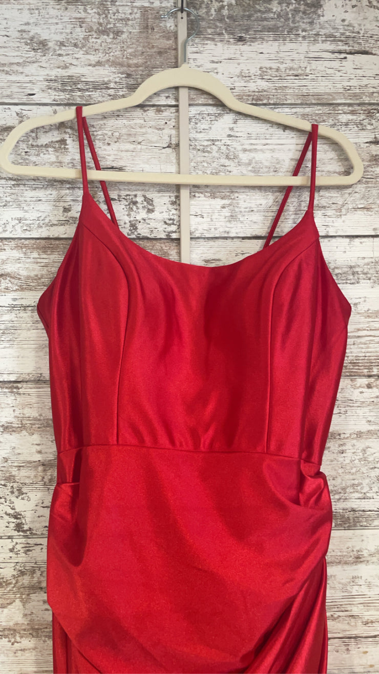 RED LONG EVENING GOWN