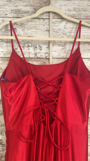 RED LONG EVENING GOWN