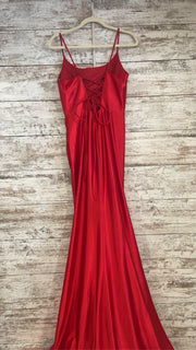 RED LONG EVENING GOWN