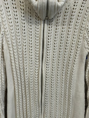 IVORY ZIP UP SWEATER $149