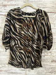 BROWN/BLACK LEOPARD TOP $79