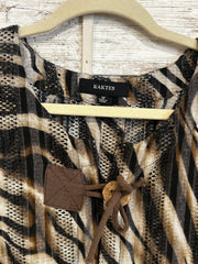 BROWN/BLACK LEOPARD TOP $79