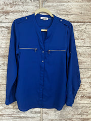 ROYAL BLUE LONG SLEEVE TOP $99