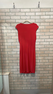 ORANGE MIDI DRESS