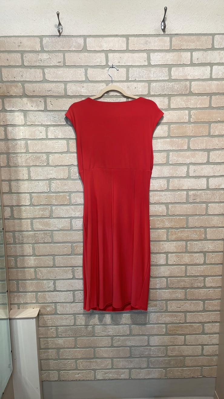 ORANGE MIDI DRESS