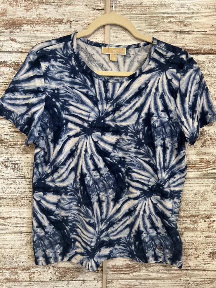 BLUE TIE DYE TOP $79