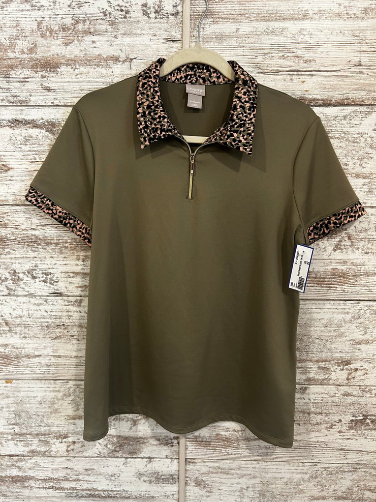 GREEN SHORT SLEEVE TOP $79