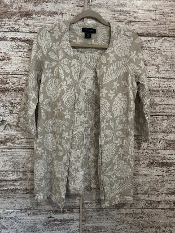 IVORY/TAN OPEN JACKET $89