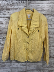 YELLOW BUTTON UP JACKET $129