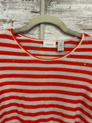 ORANGE/WHITE SPARKLY TOP $89