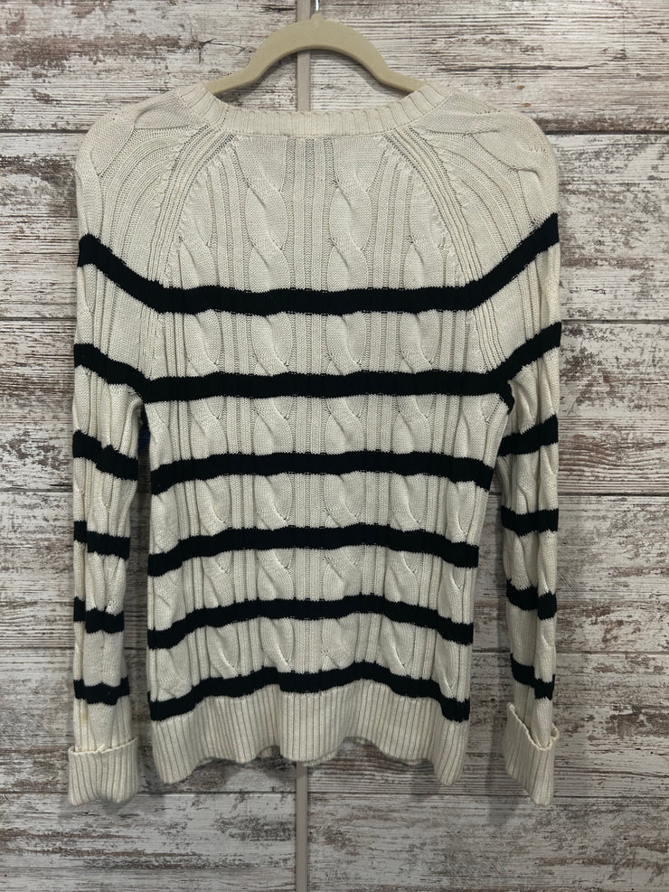 WHITE/BLACK SWEATER $109