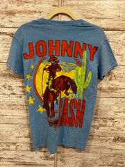 BLUE JOHNNY CASH T SHIRT