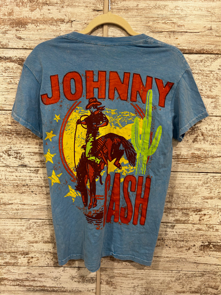 BLUE JOHNNY CASH T SHIRT