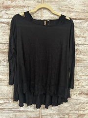 BLACK LONG SLEEVE TOP $78