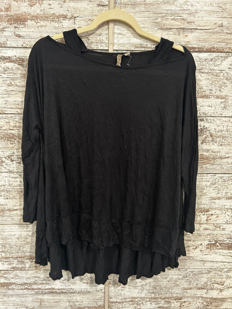BLACK LONG SLEEVE TOP $78