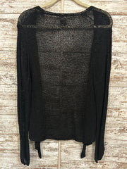 BLACK OPEN CARDIGAN $89