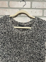 BLACK/WHITE OPEN BACK TOP $268
