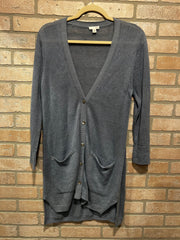 BLUE LONG CARDIGAN $129