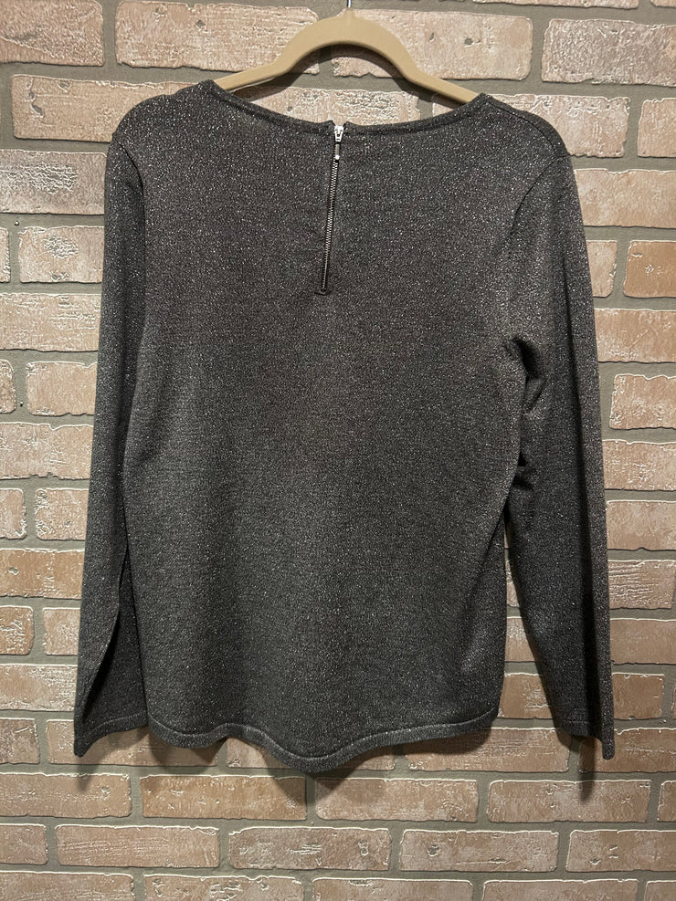 SILVER SPARKLY TOP $89