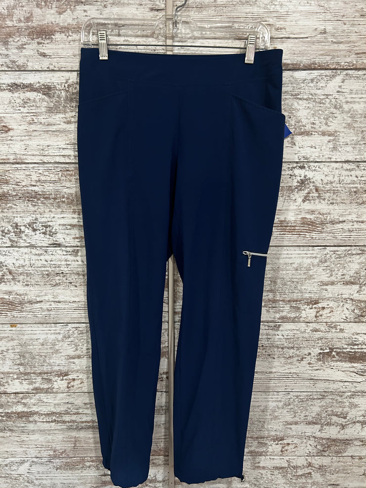 BLUE SIDE ZIP PANTS $89