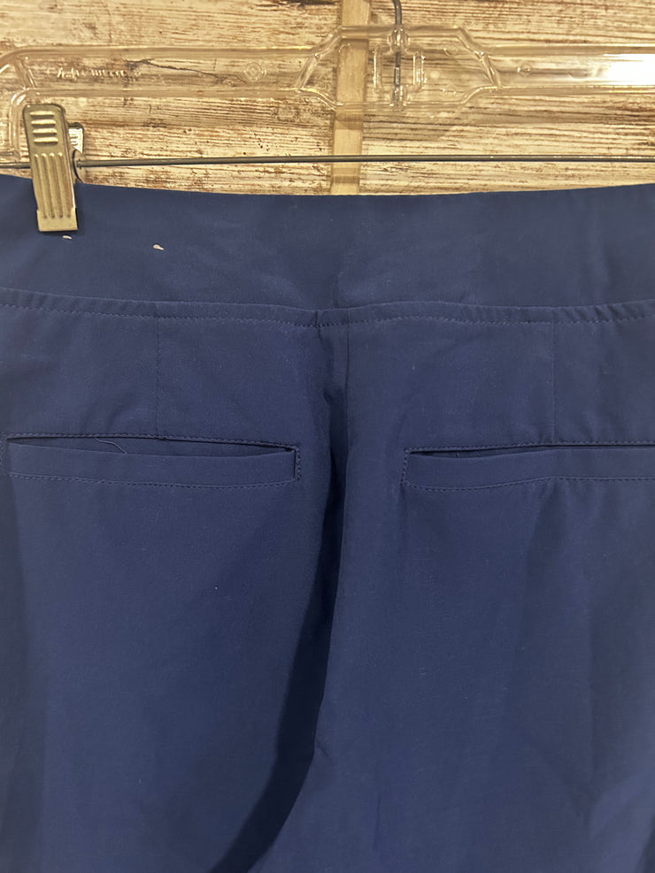 BLUE SIDE ZIP PANTS $89