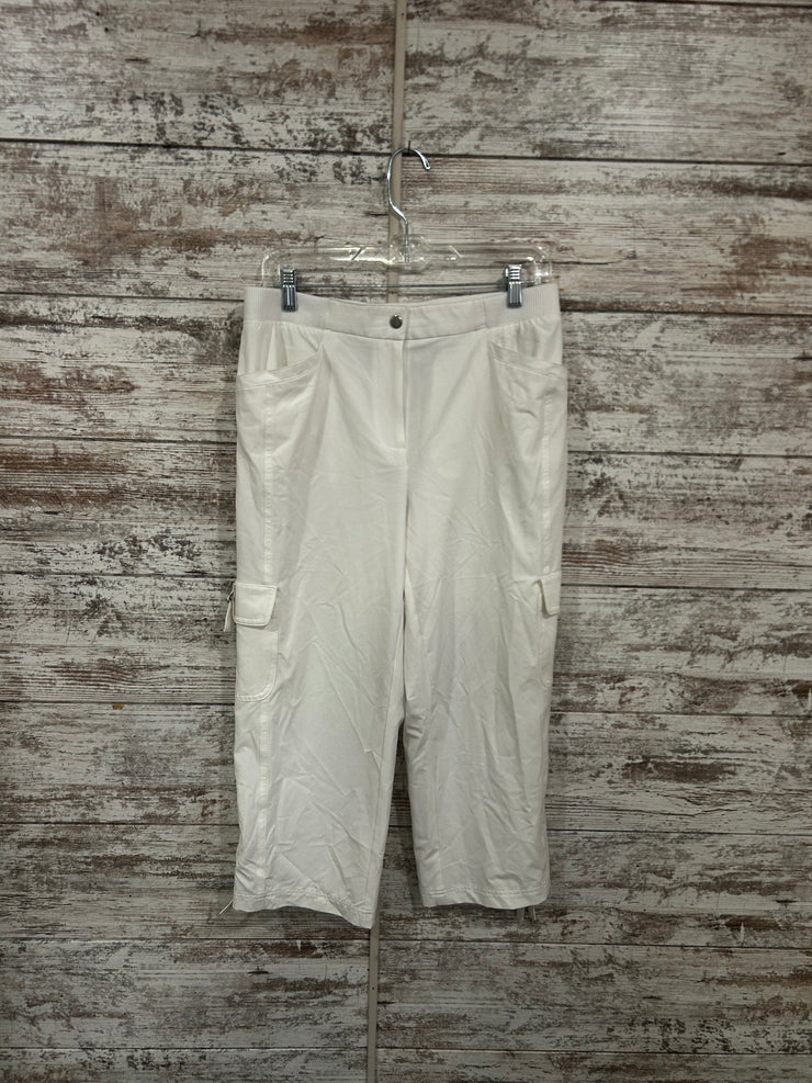 WHITE CROP PANTS $89