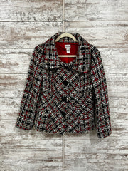 RED/BLACK TWEED JACKET $169