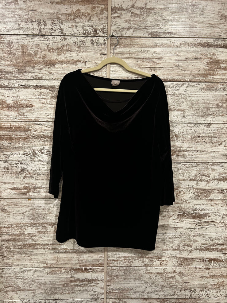 BLACK VELVET TUNIC/TOP $99