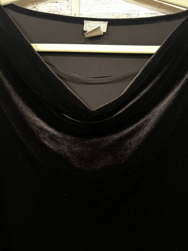BLACK VELVET TUNIC/TOP $99