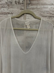 WHITE RAYON BLEND TOP $109