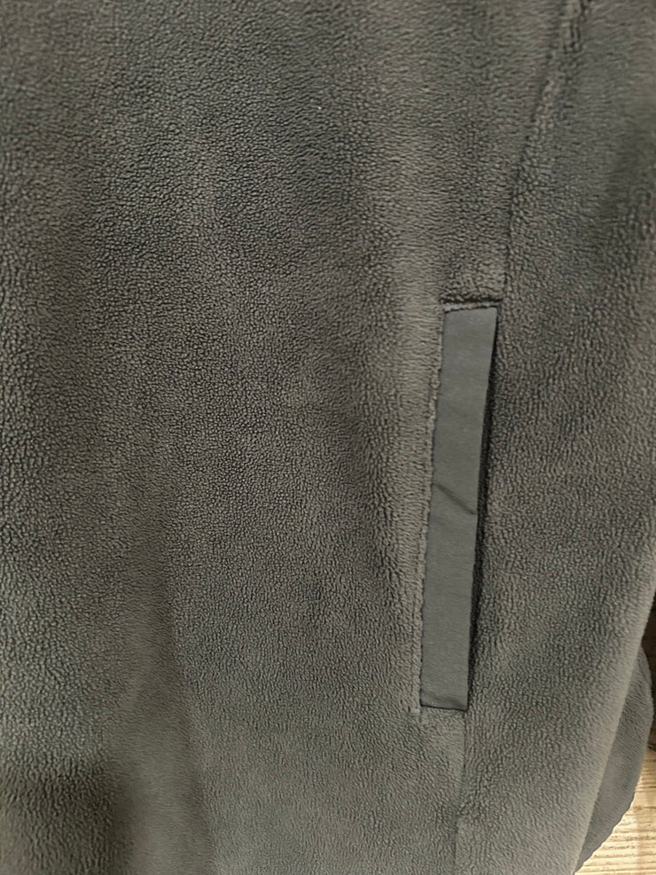 GRAY PULL OVER FLEECE TOP