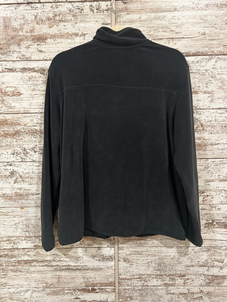 GRAY PULL OVER FLEECE TOP