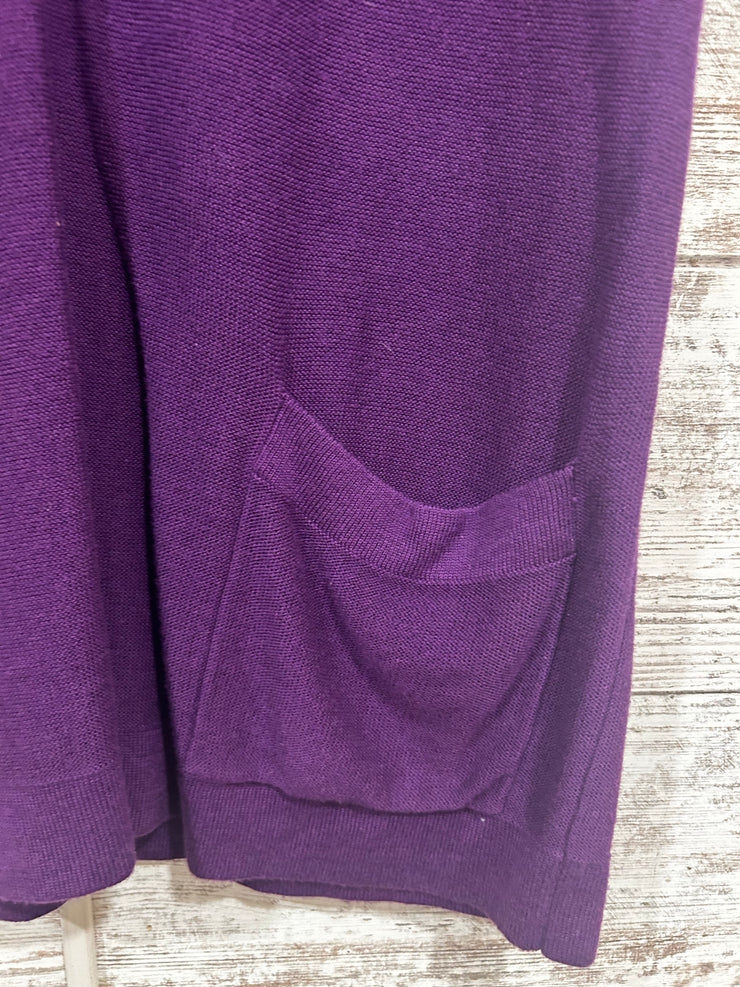 PURPLE V NECK SWEATER $109
