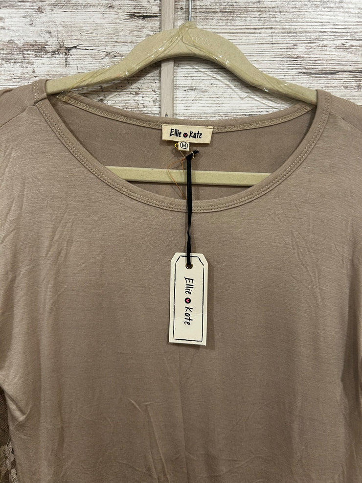 TAN LONG SLEEVE TOP (NEW)