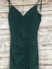 GREEN LONG EVENING GOWN