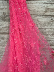 PINK SPARKLY LONG DRESS