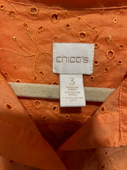 ORANGE BUTTON UP SHIRT $89