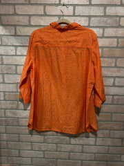 ORANGE BUTTON UP SHIRT $89