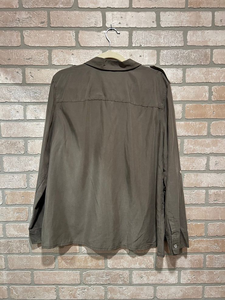 GREEN LONG SLEEVE BLOUSE $89