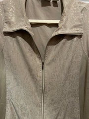 TAN/METALLIC GOLD VEST $109